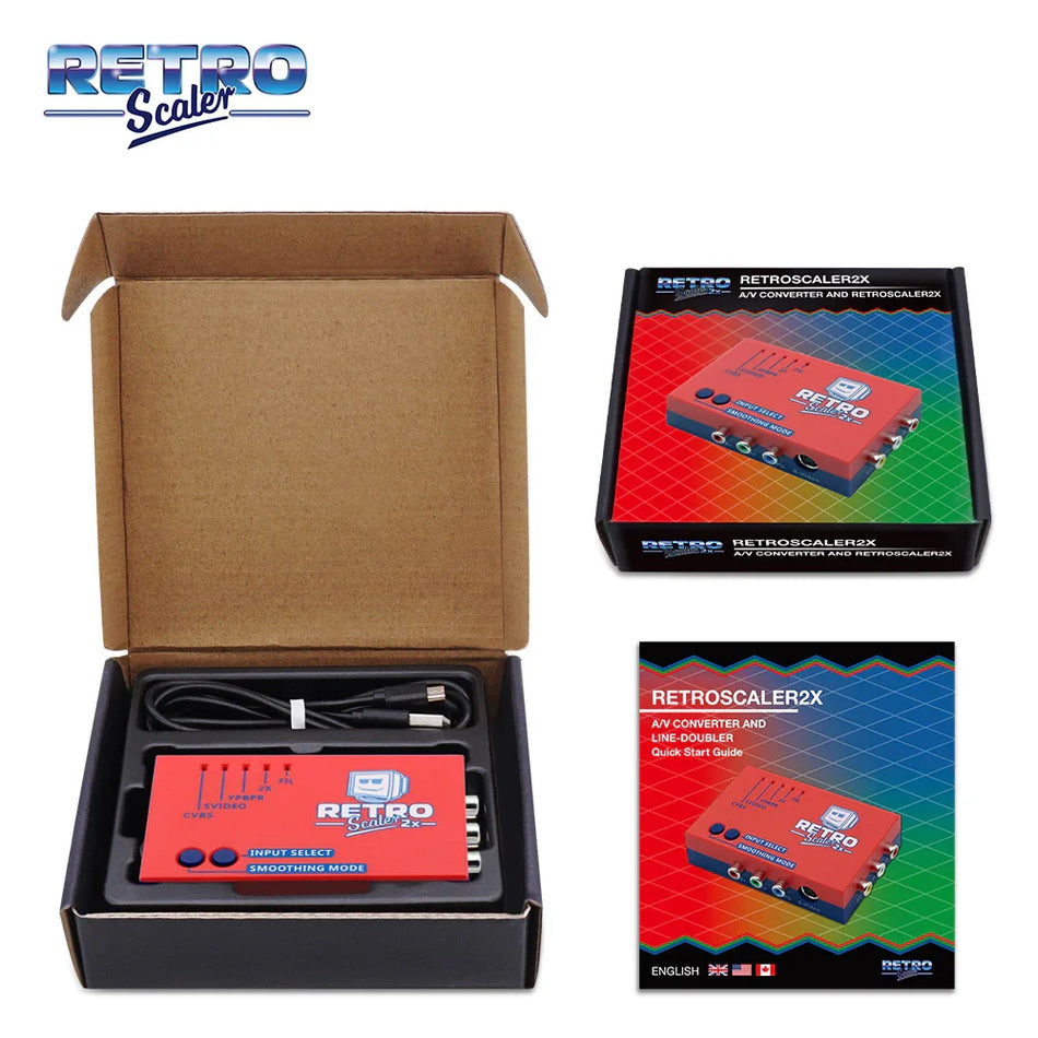 RetroScaler2x AV to HDMI Converter for Retro Gaming Consoles