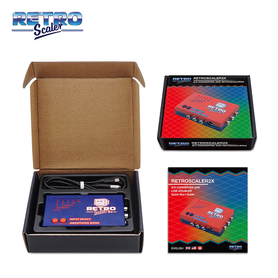 RetroScaler2x AV to HDMI Converter for Retro Gaming Consoles