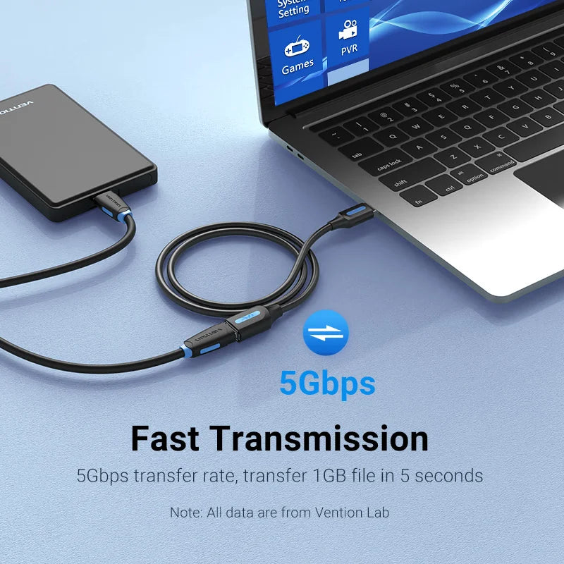 Vention USB 3.0 Extension Cable High Speed Data Extender