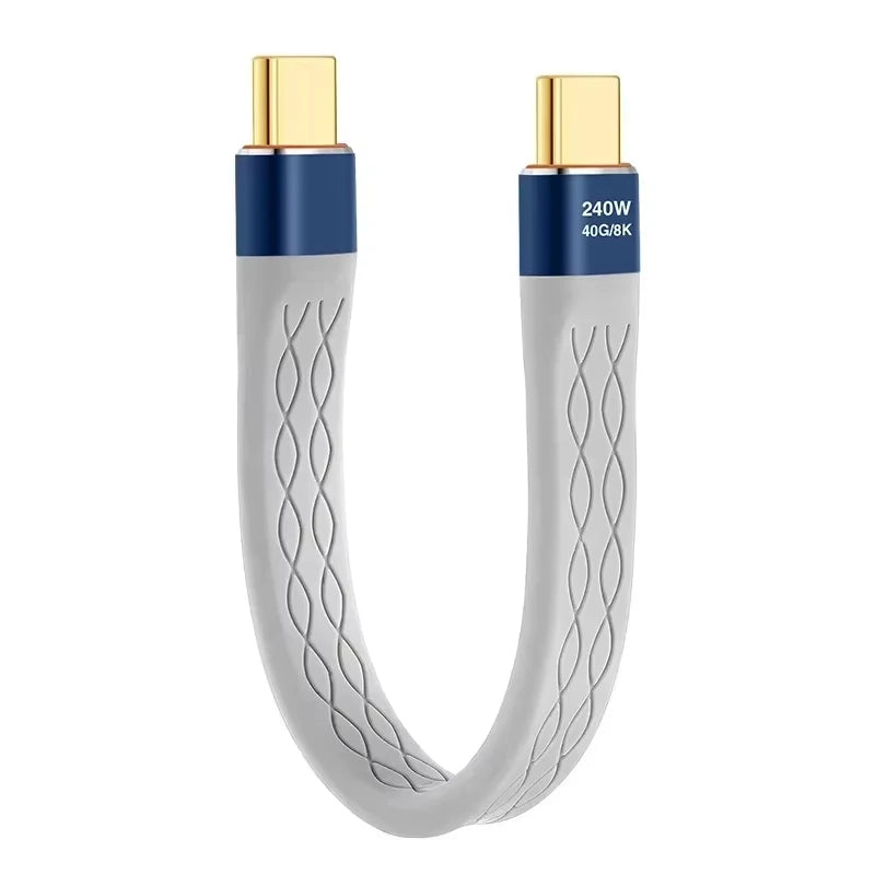 240W USB-C to USB-C Fast Charging Cable 40Gbps 8K PD Cable