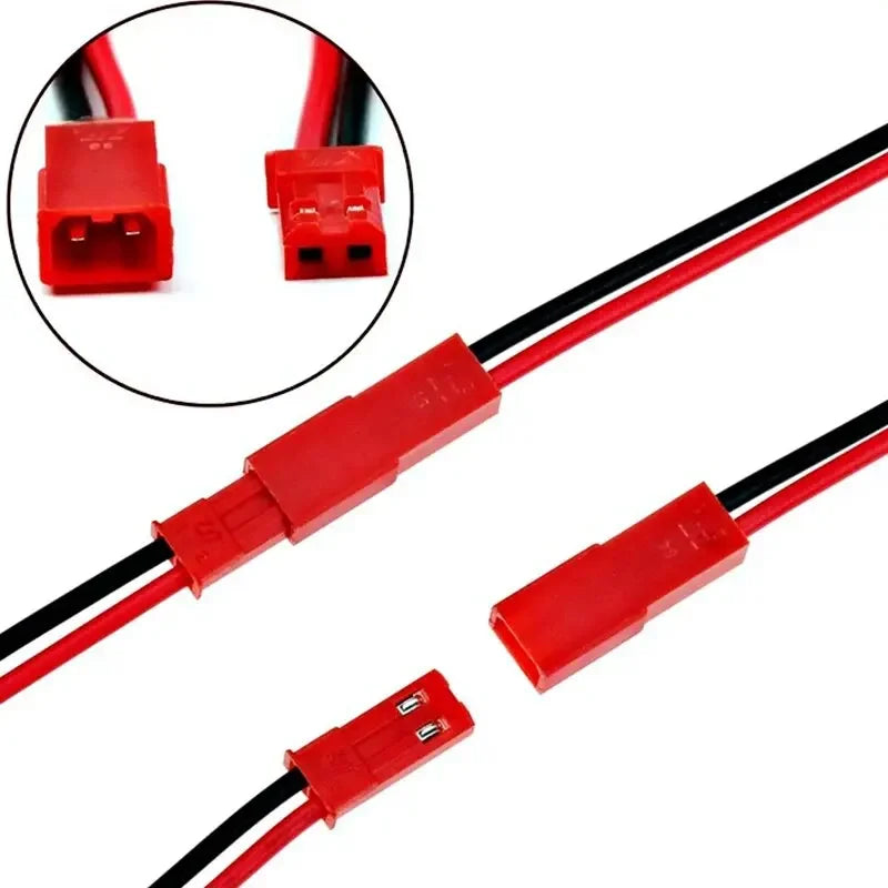 20pcs JST 2 Pin Male Female Connector Cable 200mm