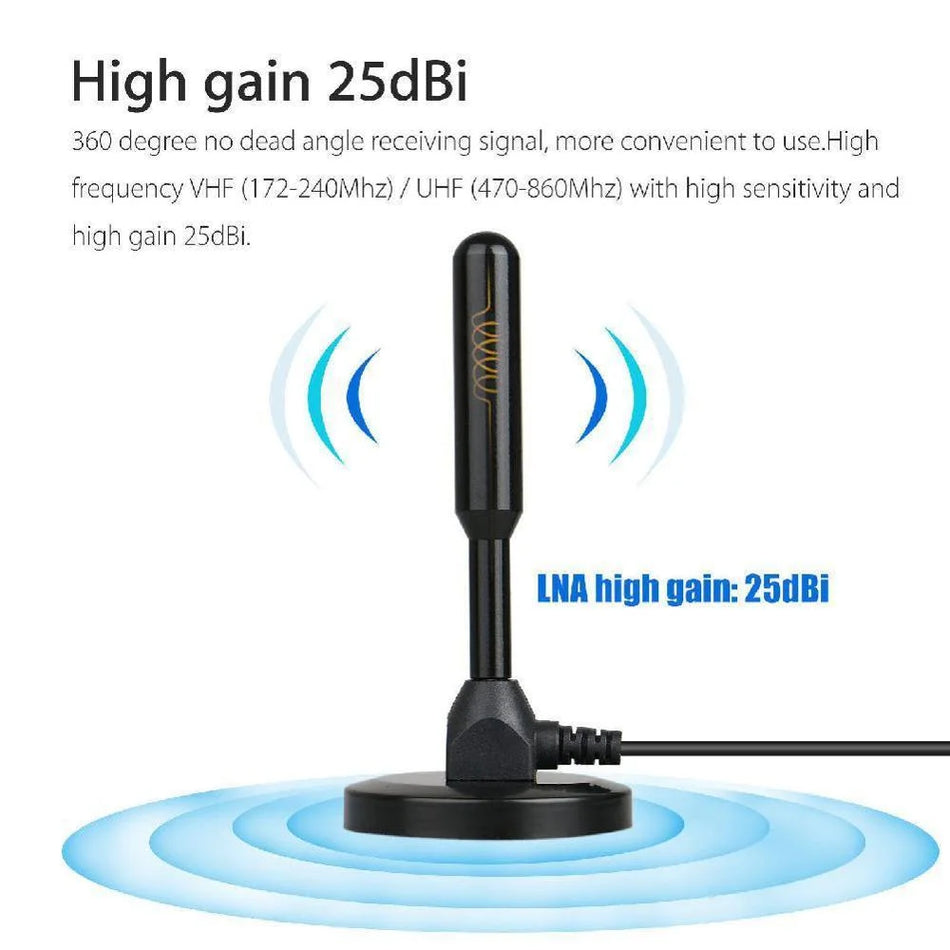HD Digital TV Antenna Indoor Amplified 200 Miles HDTV Antenna