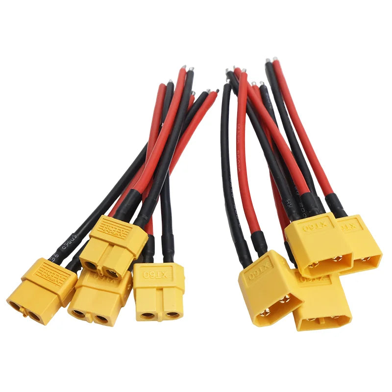 XT60 Male Female Connector Cable 14AWG Silicone Wire for RC Battery Drone ESC