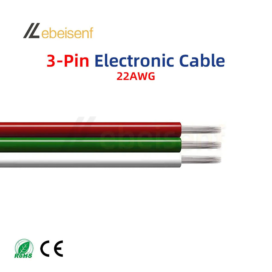 22AWG LED Strip Extension Cable – 2Pin / 3Pin / 4Pin / 5Pin / 6Pin – 5M & 10M