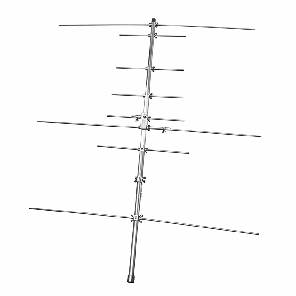Dual-Band VHF/UHF 8-Element Yagi Antenna for Outdoor Radio Communication