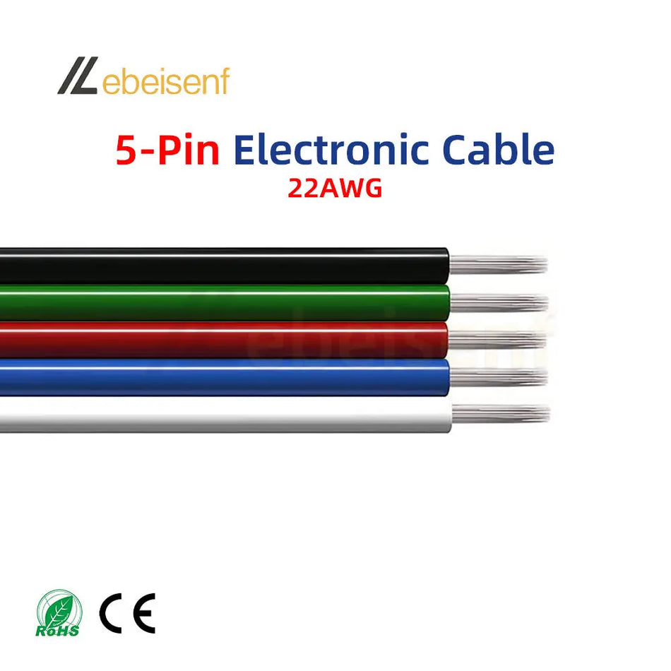 22AWG LED Strip Extension Cable – 2Pin / 3Pin / 4Pin / 5Pin / 6Pin – 5M & 10M